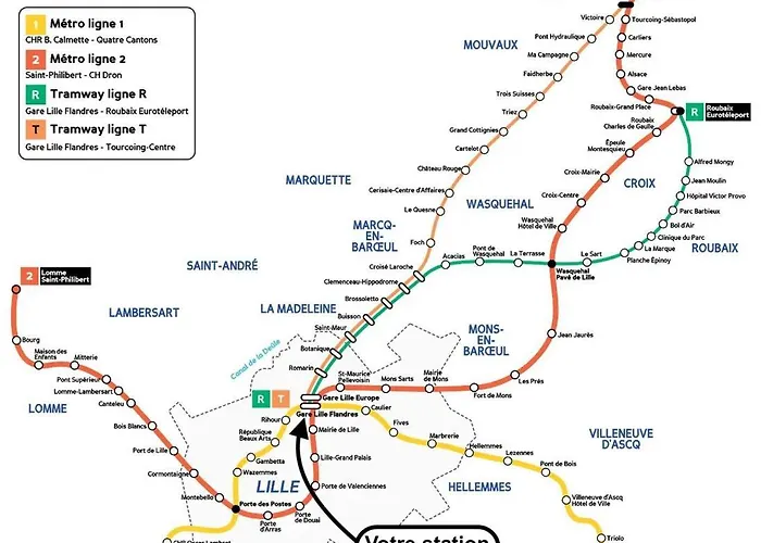 Grand Place - And Equipped Studio! 里尔